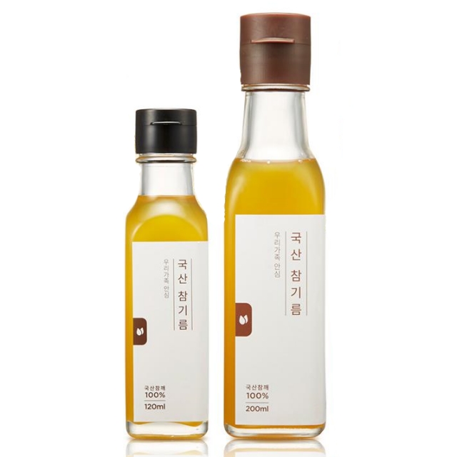국산참기름 저온압착 생참기름 120ml