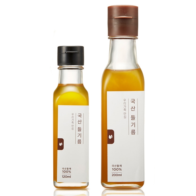 냉압착들기름 저온압착 국산 120ml