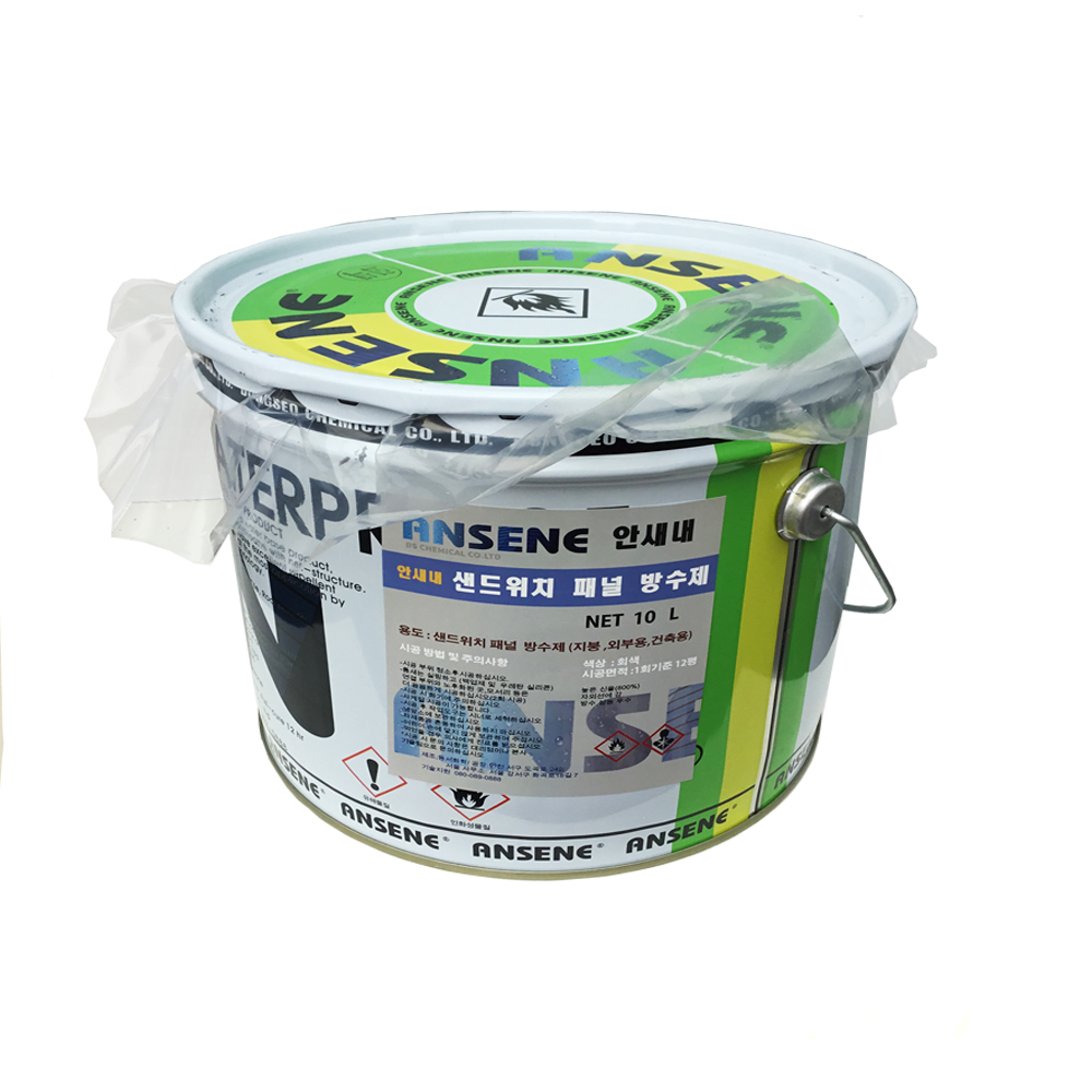 샌드위치판넬 방수제 10L - 고탄성 고무 주택 창고 움직임이 많은 조립식 건물 방수