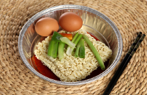 KJ-220R 100개 경냄비 알루미늄 일회용 직화 냄비 전자렌지 배달용냄비 포장용기 - 상세 이미지 2