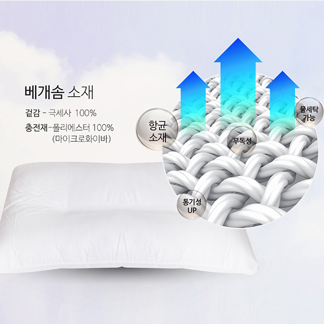 숨쉬는 산소 쿨 베개 에어젤 통풍 시원한 젤베개 - 상세 이미지 4
