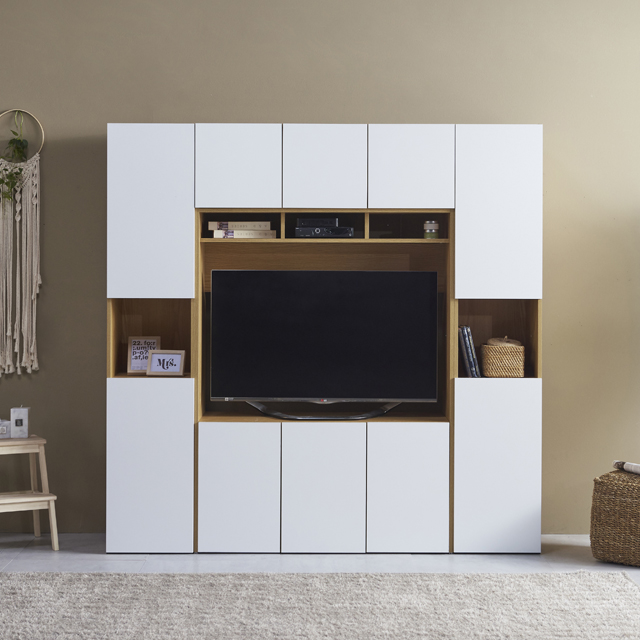 모노 2000 월플렉스 시스템 거실장세트 수납장 47인치 티비장 장식장 이불장 서재인테리어