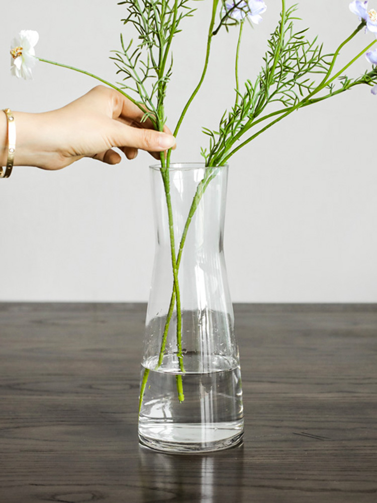 HAZE 투명 유리 롱 보틀 베이스 디퓨저 병 북유럽 인테리어 오브제 조화 화병 화분