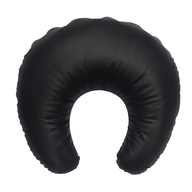 미용실 배꼽 쿠션 팔걸이 독서 허그 쿠션 하프 바나나 반달쿠션 A_배꼽쿠션(다크브라운)