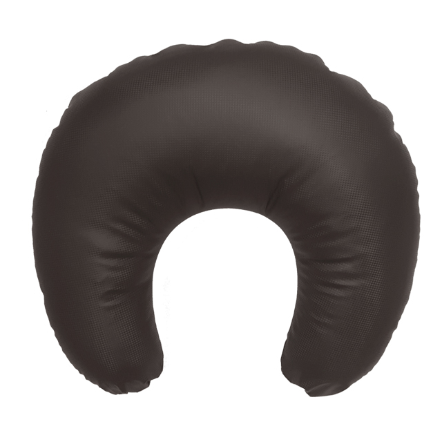 미용실 배꼽 쿠션 팔걸이 독서 허그 쿠션 하프 바나나 반달쿠션 A_배꼽쿠션(다크브라운)