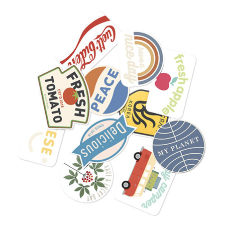 루엣비든 인테리어 데코 캠핑 스티커 ver1