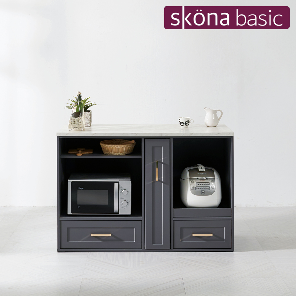 스코나 헤이츠 홈카페 1200 렌지대 주방수납장 밥솥선반 냉장고장 부엌 펜트리 틈새장