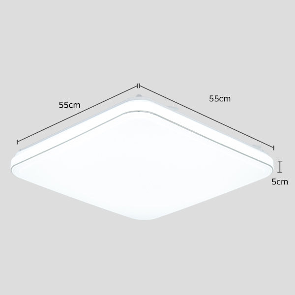 LED 리븐 스퀘어 리모콘 방등 60W LED조명 - 상세 이미지 4