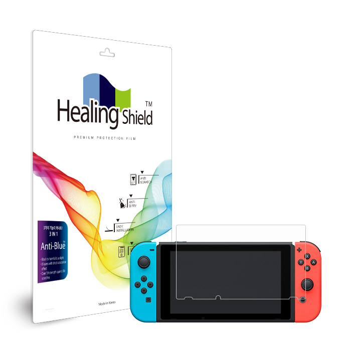 닌텐도 스위치 / 스위치 배터리개선 블루라이트차단 액정보호필름 2매 - 상품 이미지