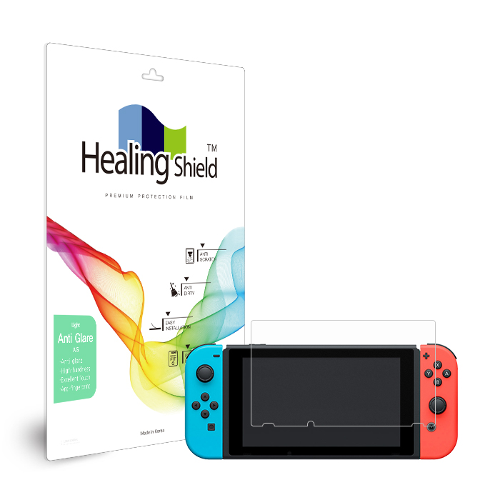 닌텐도 스위치 / 스위치 배터리개선 저반사 Light 지문방지 액정보호필름 2매 - 상품 이미지