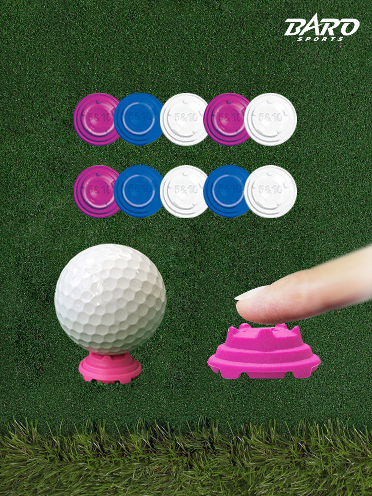 [TABATA] 골프티 우드용 숏티 볼마커겸용 실리콘소재 숏트OC티 GV-1410