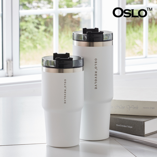 오슬로 리볼브 대용량 빨대뚜껑 보온보냉텀블러 600ml - 상세 이미지 3
