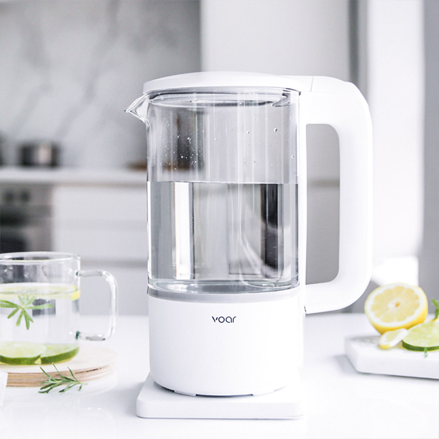 보아르 하티포트 전기 커피포트 주전자 무선 유리 티