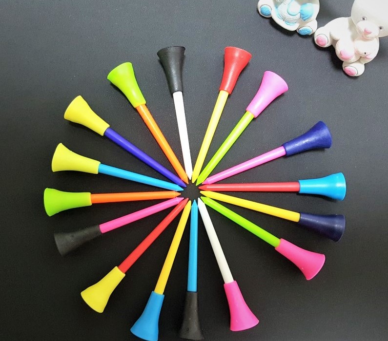 플라스틱 골프 롱티샷 드라이버 골프티 꽂이 핀 10