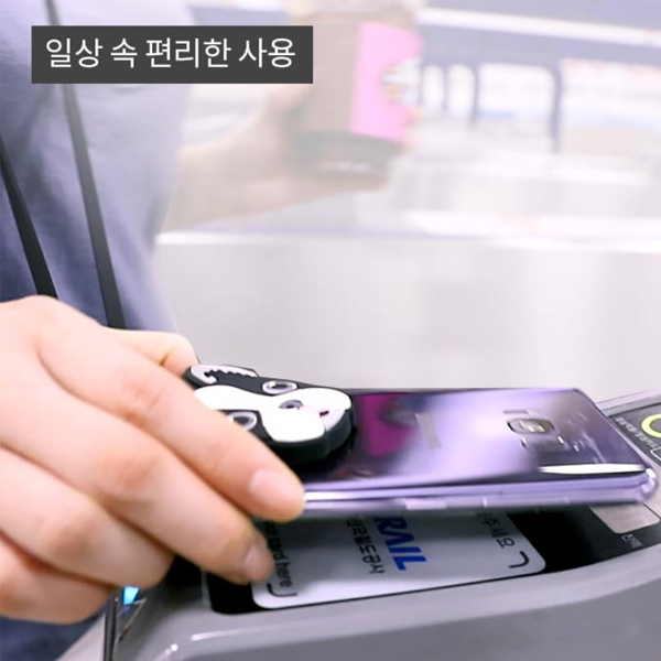 도난방지 핸드폰 목걸이 키즈폰 스트랩 줄 휴대폰 분실방지 끈 넥스트랩 실리콘 연핑크 이미지 8