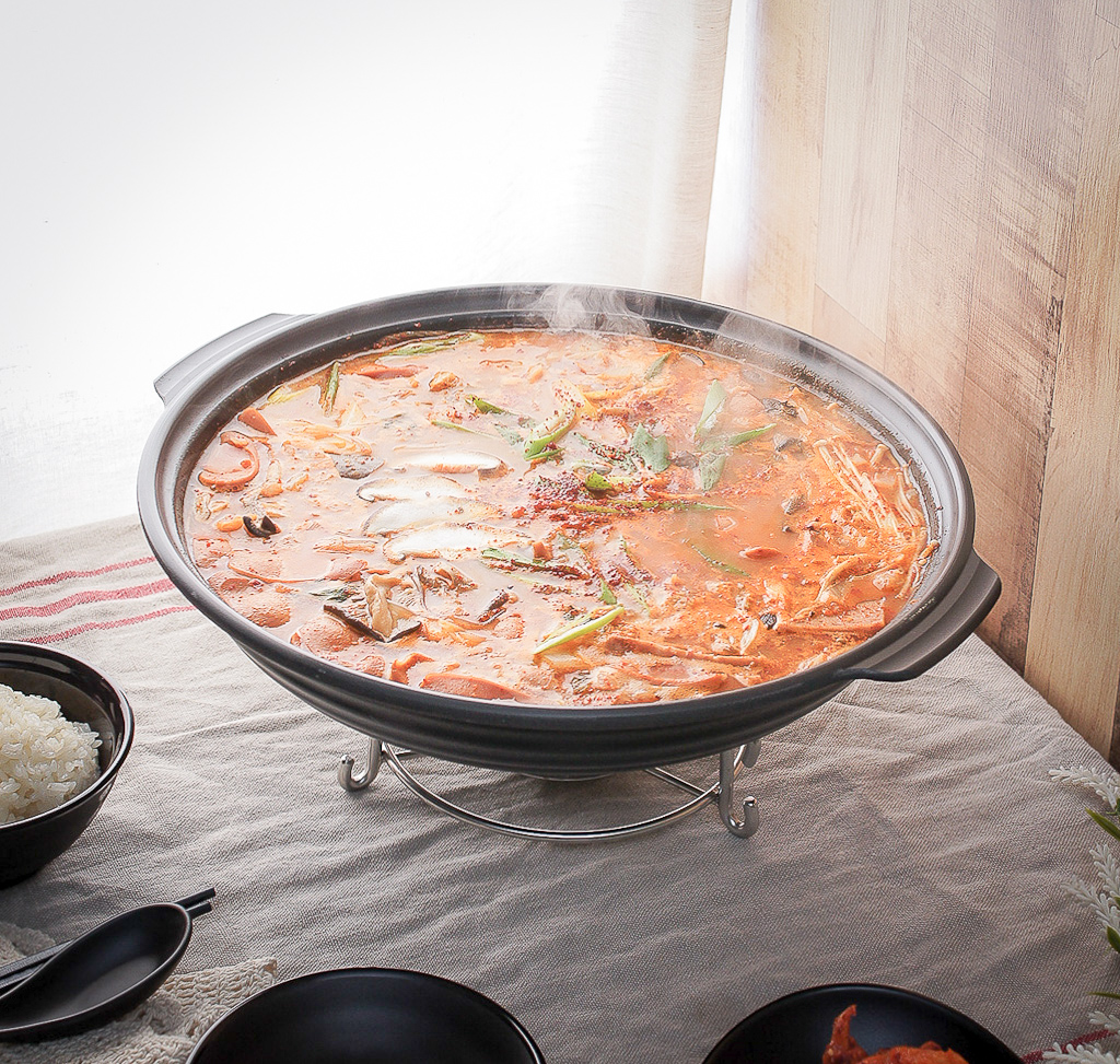 업소용 두꺼운 경질 전골 뚝배기 냄비 찌개 28cm 이미지 6
