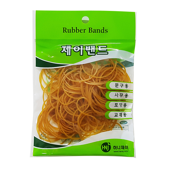 제이밴드 1000 고무밴드/노란 고무줄 - 상품 이미지