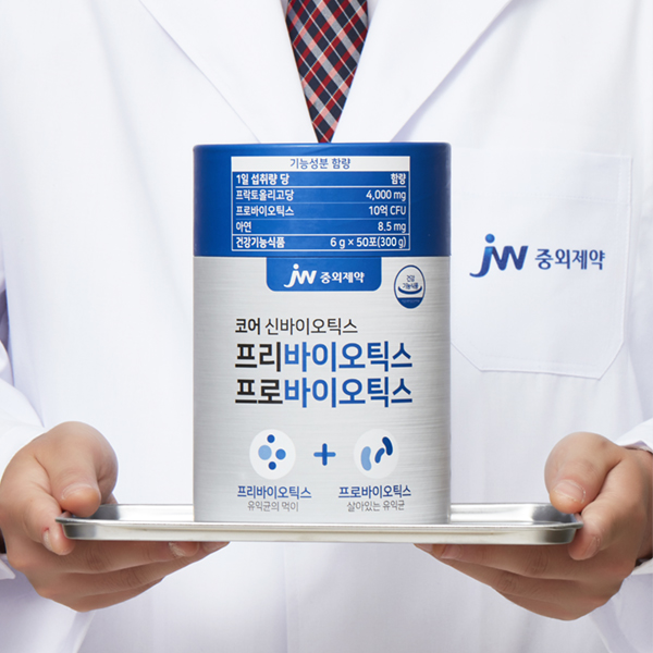 JW중외제약 코어 신바이오틱스 프리바이오틱스 프로바이오틱스 유산균 50포, 2개 - 상세 이미지 2