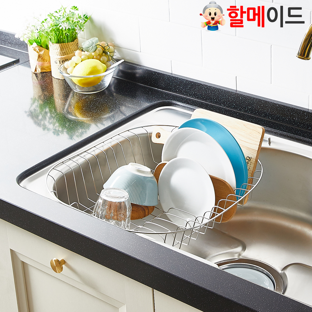할메이드 설거지 스텐 식기건조대 반개수대 - 상세 이미지 5