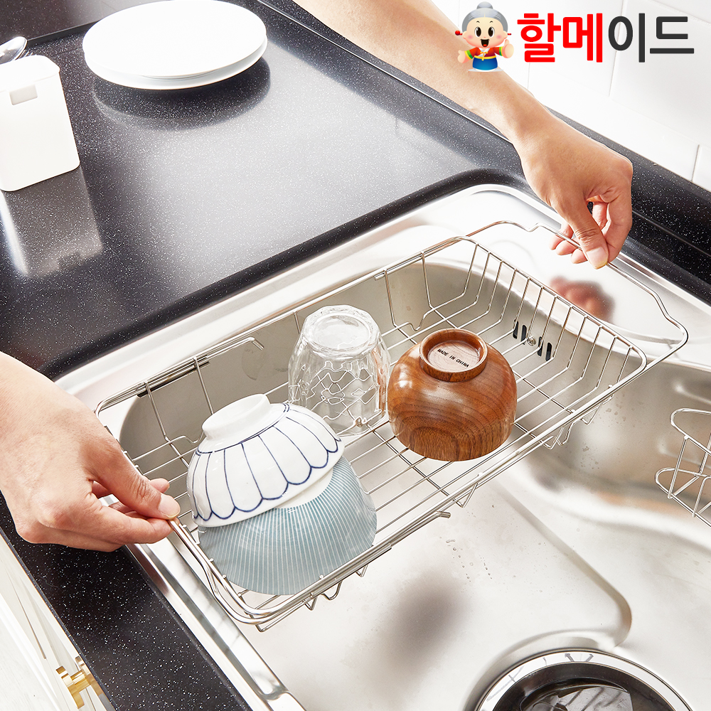 할메이드 설거지 스텐 식기건조대 반개수대 - 상세 이미지 3