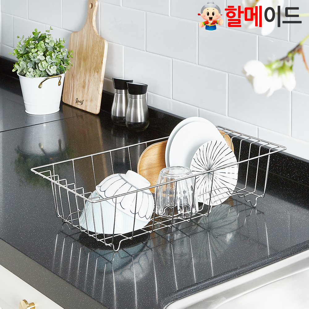 할메이드 설거지 스텐 식기건조대 반개수대 - 상세 이미지 2