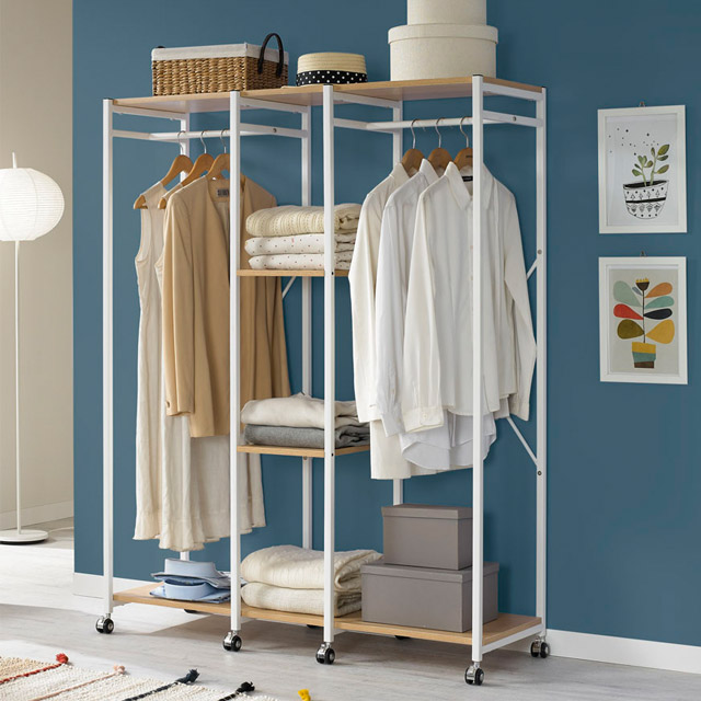 시스템 이동식 드레스룸 스탠드 옷걸이 옷장 수납 행거 일반형