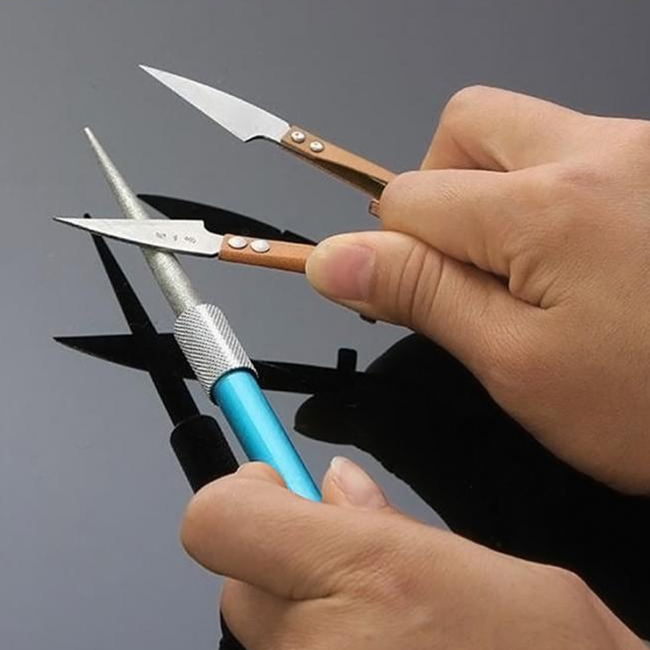 멀티 칼갈이 낚시 캠핑 등산 연마기 숫돌 샤프너 가위 부엌칼 쪽가위 - 상세 이미지 3
