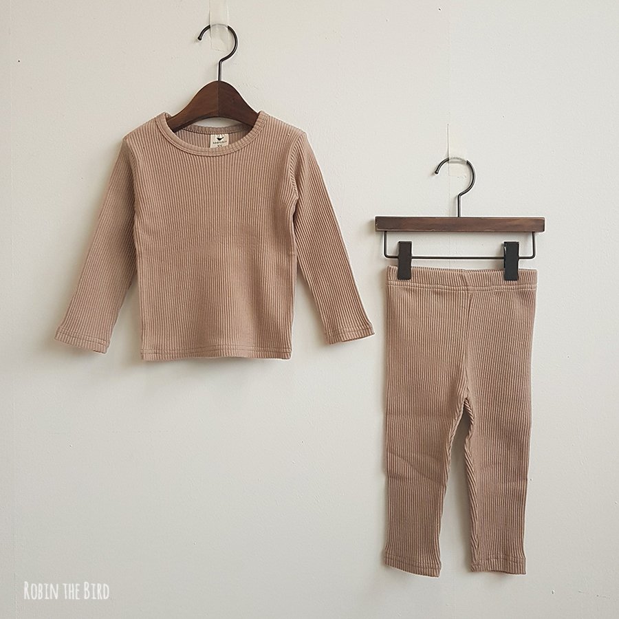 가을 아기 유아 아동 골지 실내복 니의 내복 - 상세 이미지 5