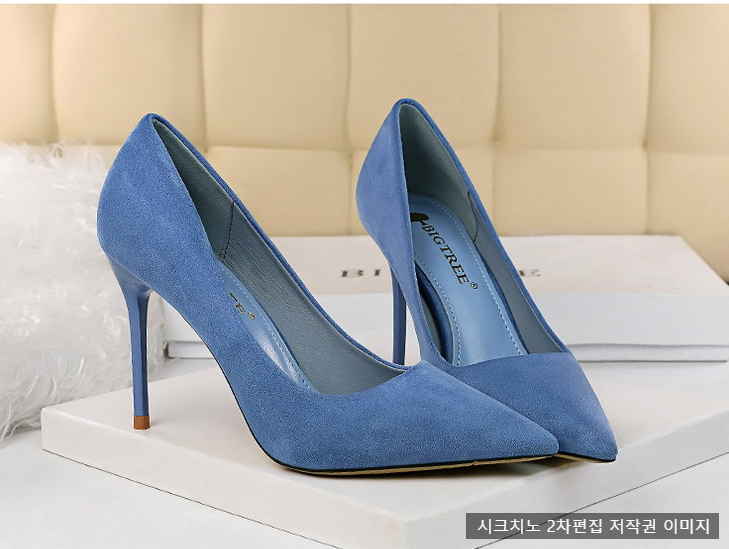 220-265mm 텔리온 9cm 스웨이드 스틸레토 하이힐 8color 빅사이즈 상세 이미지 10