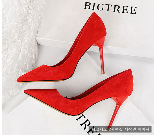 220-265mm 텔리온 9cm 스웨이드 스틸레토 하이힐 8color 빅사이즈 상세 이미지 4