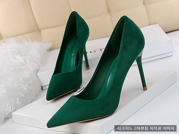 220-265mm 텔리온 9cm 스웨이드 스틸레토 하이힐 8color 빅사이즈 상세 이미지 21