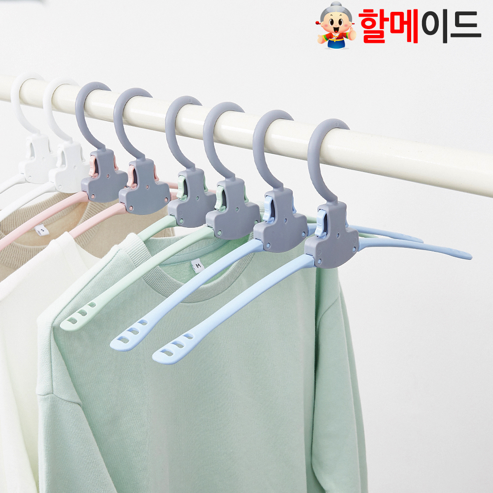 할메이드 1초 원터치 접이식 논슬립 신박한 정리 기능성 옷걸이 - 상세 이미지 2