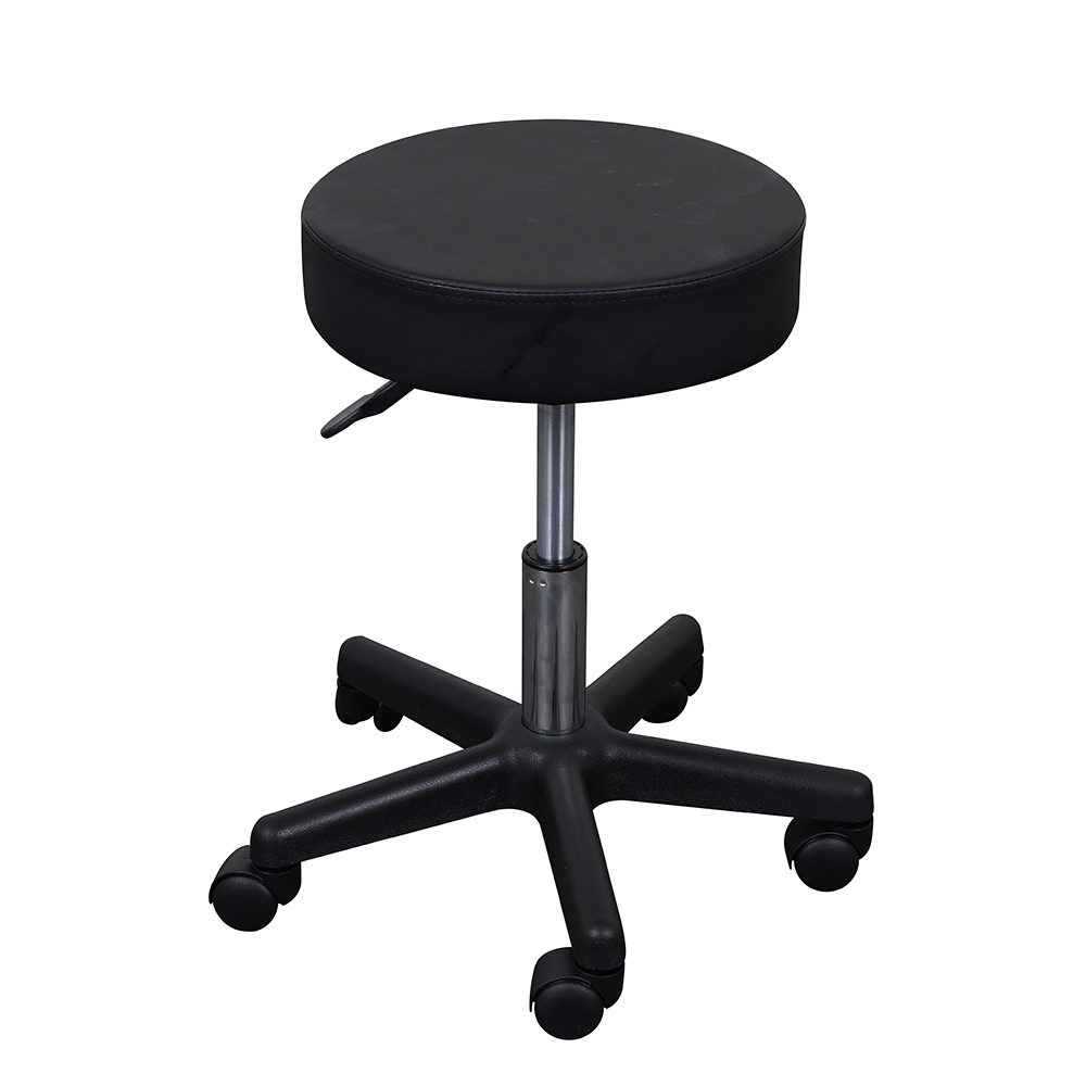 블랙 원형의자 미용 보조 피부 관리실 미니 작업 진료 진찰 다용도스톨