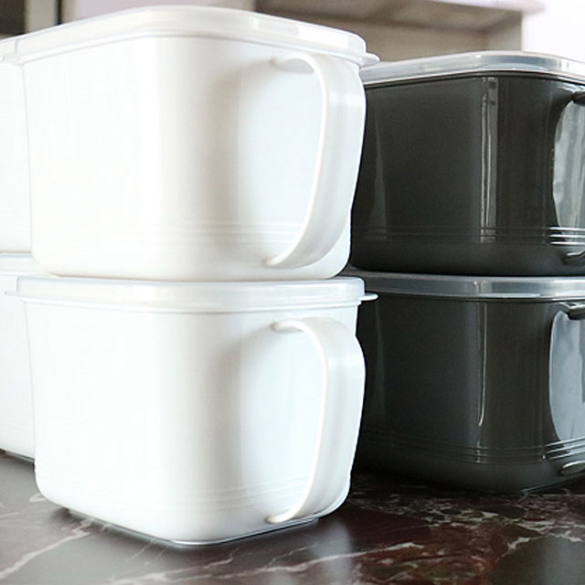 다용도 잡곡통 시리얼통 양념통 냉장보관용기 800ml 4p세트 2컬러 - 상세 이미지 2