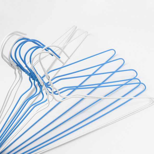 의류매장 쇼핑몰 철제 다용도 가정용 기본 세탁소옷걸이 30묶음 - 상품 이미지