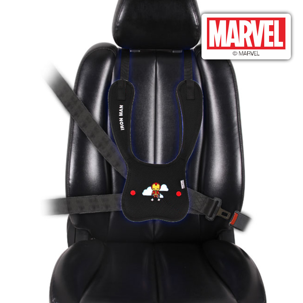 마블 히어로 어린이 어깨끈 안전벨트가드 안전벨트 가이드 위치조절 패드