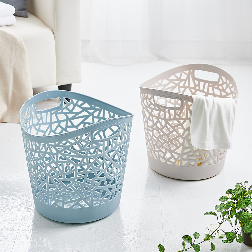 할메이드 라탄무늬 빨래통 세탁물바구니 빨래바구니 36L 2p
