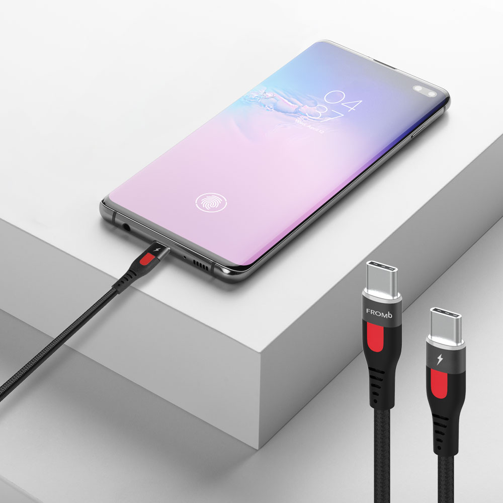 프롬비 슈퍼파워 PD 초고속 케이블 3세대 C타입 ctoc고속 충전 초고속 18W 아이폰 충전케이블선 호환 1m