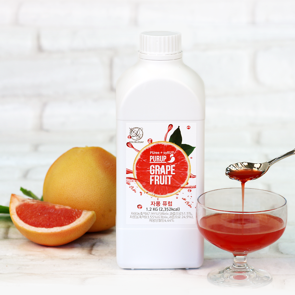 더블데이 / 자몽 퓨럽 1.2KG / 농축액 퓨레 에이드 원액 슬러쉬 베이스
