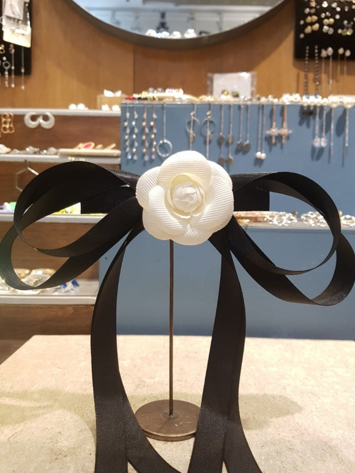 헤어핀 착용 예시