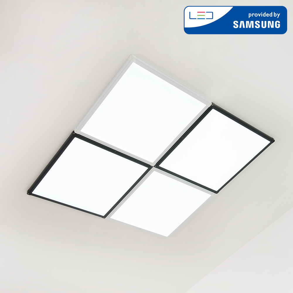 울트라 LED거실등 엣지등 평판 200W (640x640)x4 LED조명 화이트 주광색(하얀빛) x 4,640mm x 4 - 상세 이미지 4