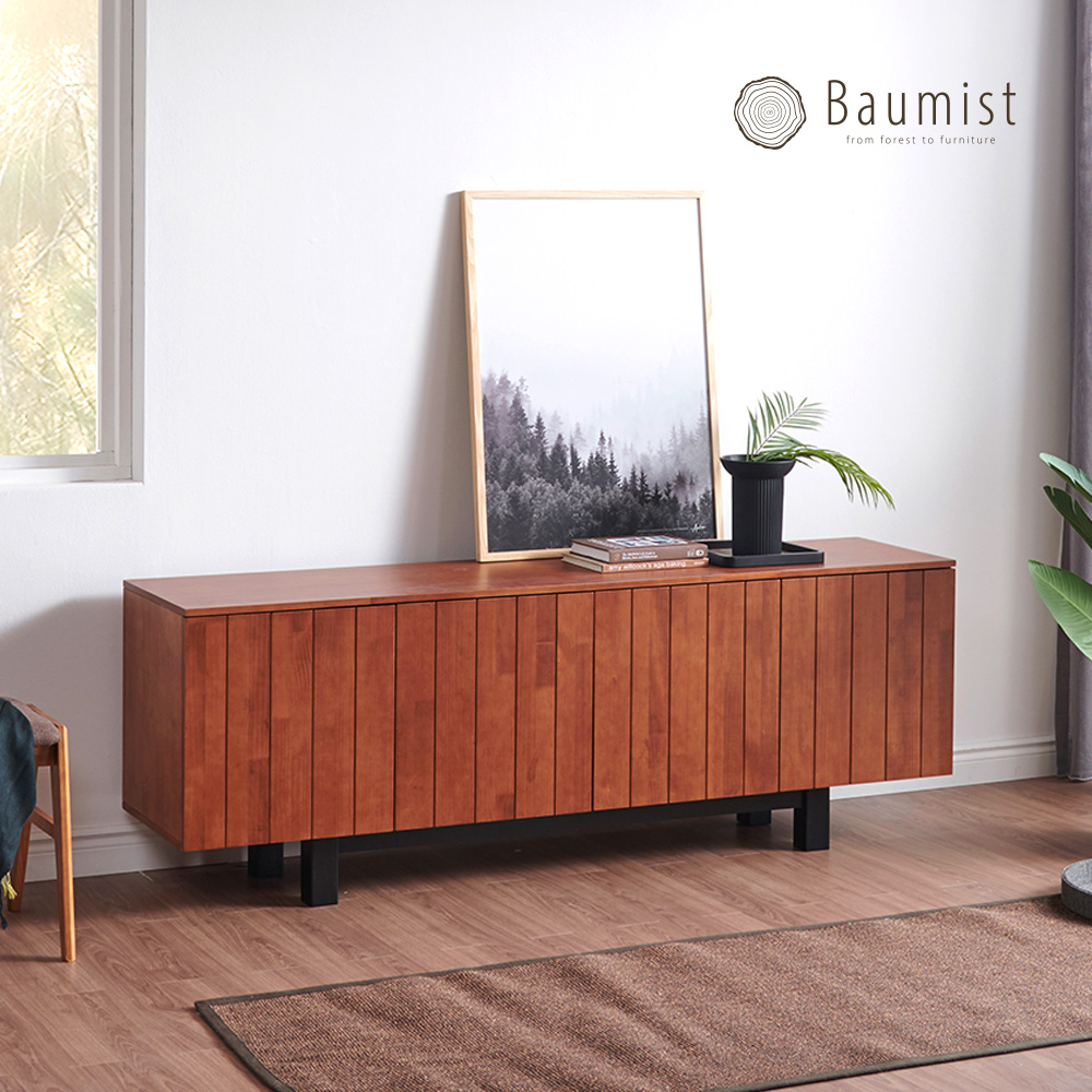바우미스트 레겐 1500 높은 거실장 원목 TV대 안방 침실 티비다이 사이드보드 수납장 - 상세 이미지 2