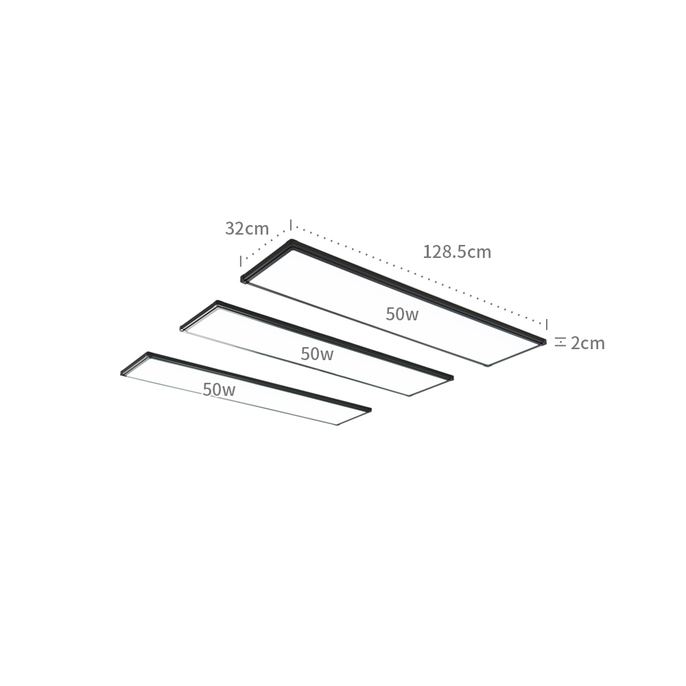 울트라 LED 거실등 인테리어 엣지평판 150W L (1285x320)x3 - 상세 이미지 5