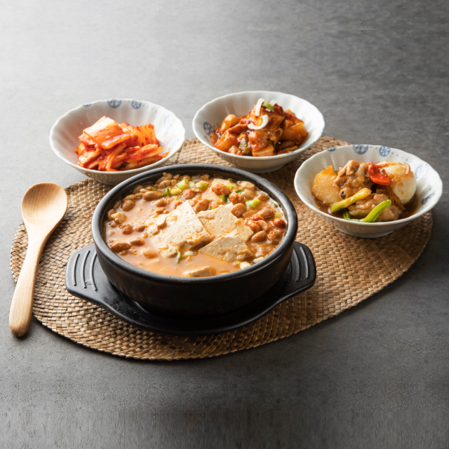 착한 청국장 냄새안나는 찌개 밀키트 ( 국산 쌀밥에 청국장 5팩+육수 5개)