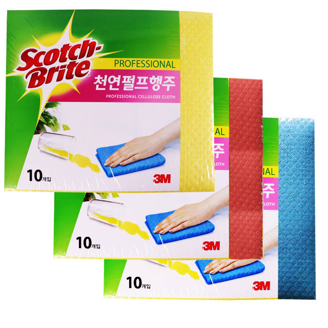 3M 천연펄프 행주 L200 프리미엄 극세사 행주 - 상품 이미지