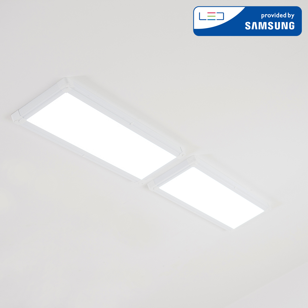 울트라 LED 주방등 엣지 평판조명 50W S 640x180 x 2 화이트 주광색 하얀빛 180mm x 2 - 상품 이미지