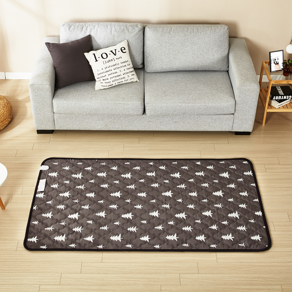 더안 EMF 극세사 논슬립 캠핑용전기장판 중형 차콜그레이 - 상세 이미지 4