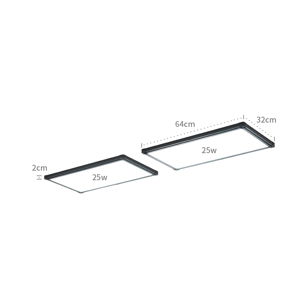 울트라 LED 주방등 엣지등 평판조명 50W L 640x320 x 2 화이트 주광색 하얀빛 320mm x 2 이미지 6