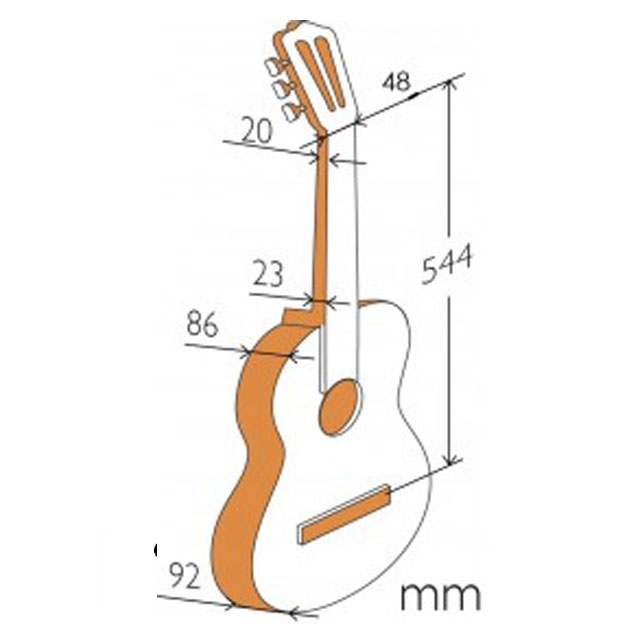 알함브라 클래식 기타 1c 1/2사이즈 스페인 수제 guitar 연주용 - 상세 이미지 3
