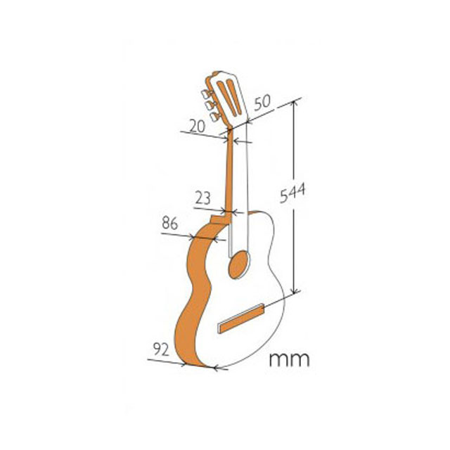 알함브라 클래식 기타 4p 1/2사이즈 스페인 수제 guitar 연주용 - 상세 이미지 3
